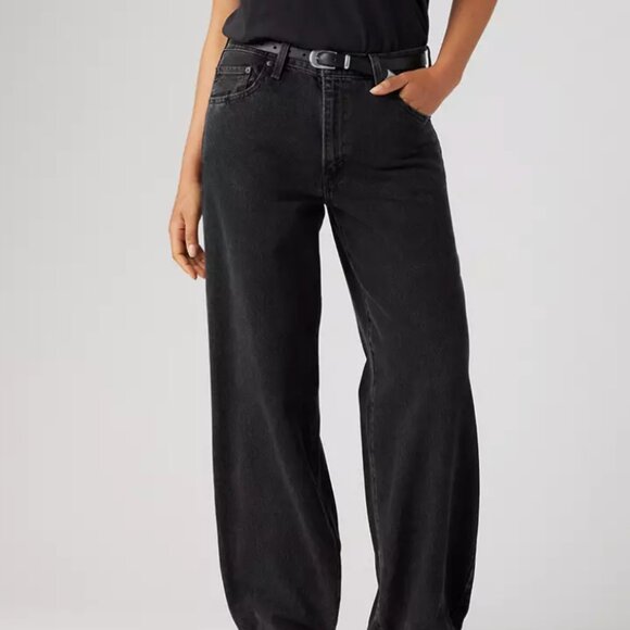 Levis Black Wash Dad Jean - Picture 1 of 7